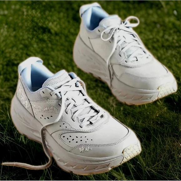 Free People HOKA Vibrant Bloom Bondi L Sneaker Stardust Sun Gray - Picture 8 of 11